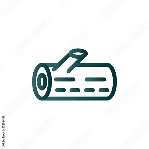 Wood Line Gradient Vector Icon Design