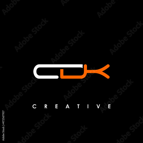 CDK Letter Initial Logo Design Template Vector Illustration photo