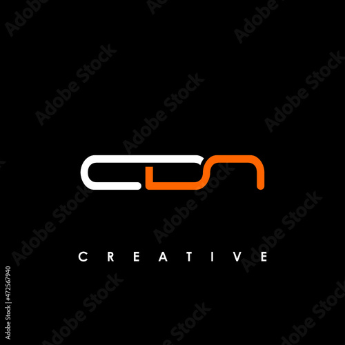 CDN Letter Initial Logo Design Template Vector Illustration