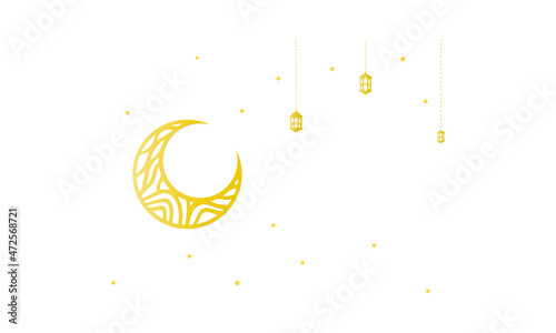 ramadan, islamic graphic vector, moon and the stars, perfect for background.