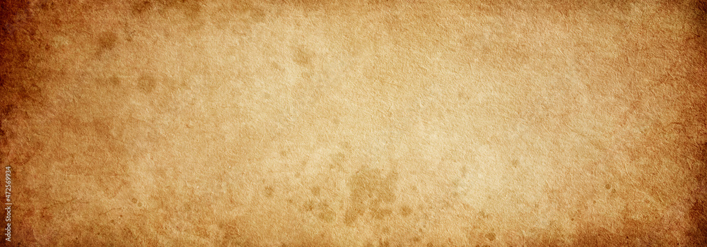 Texture of old faded vintage paper beige retro background