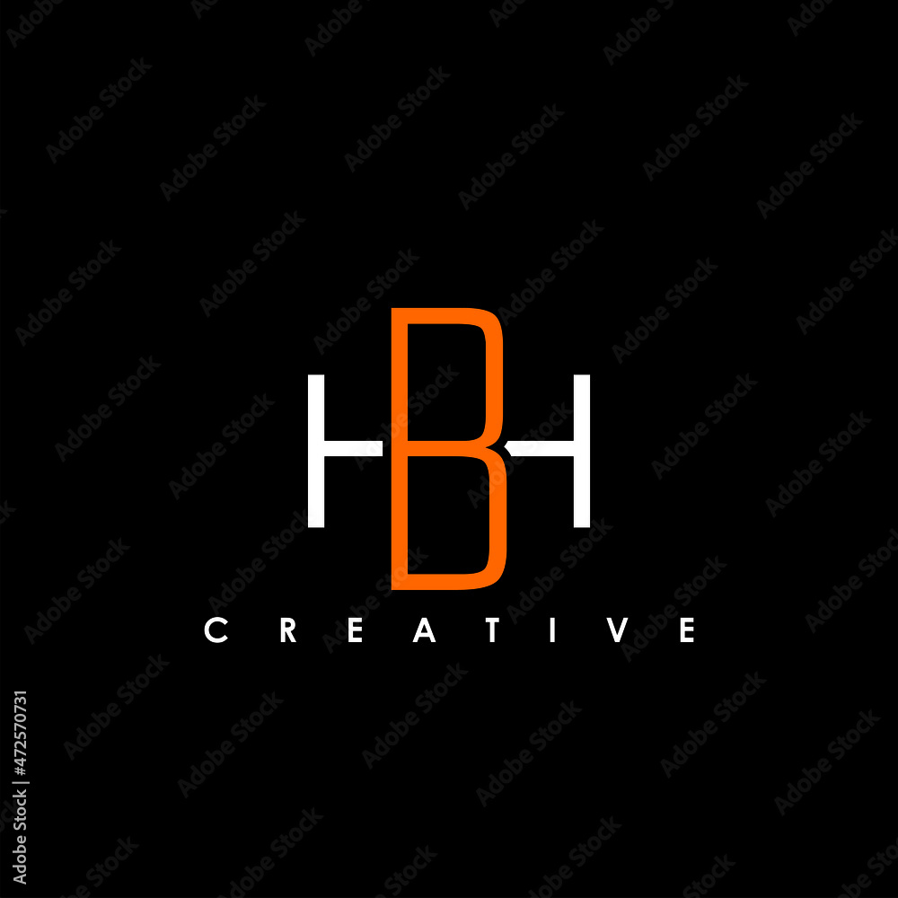 BH, HB Letter Initial Logo Design Template Vector Illustration BH, HB Letter Initial Logo Design Template Vector Illustration