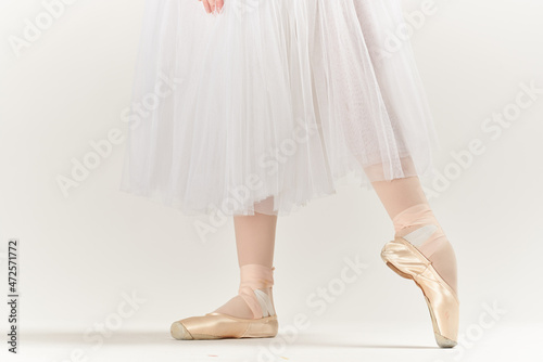 ballet shoes silhouette of a woman performance grace close-up