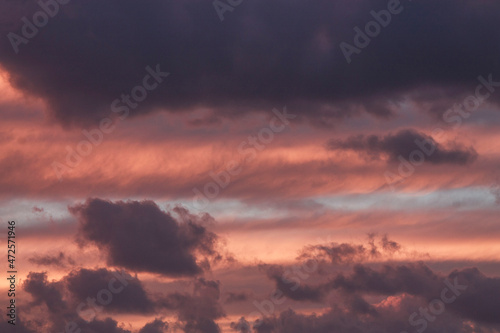 sunset in Rome with clouds © antomat