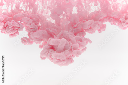 Fototapeta Naklejka Na Ścianę i Meble -  pink smoke on a white background.