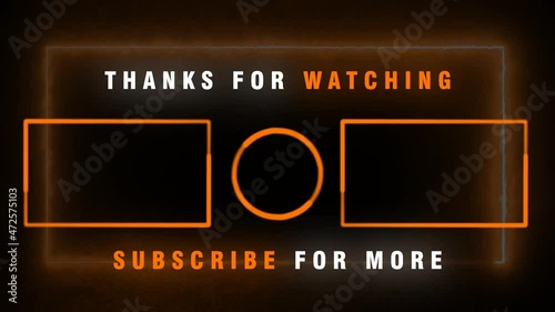 	
Youtube End Screen Orange Color	
