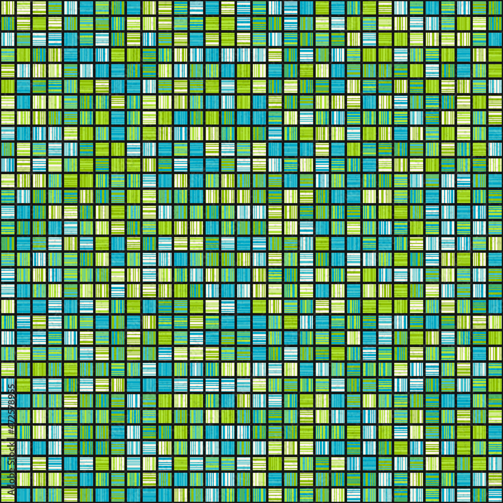 Fototapeta premium Abstract Geometric Pattern generative computational art illustration