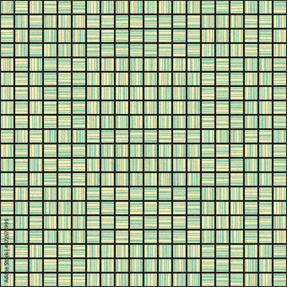 Fototapeta premium Abstract Geometric Pattern generative computational art illustration