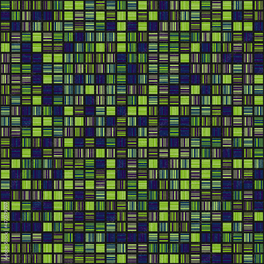 Fototapeta premium Abstract Geometric Pattern generative computational art illustration