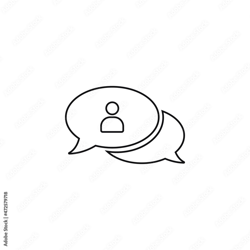 Call center Icon, flat design style