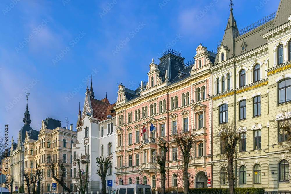 Eelizabetes street in Riga, latvia