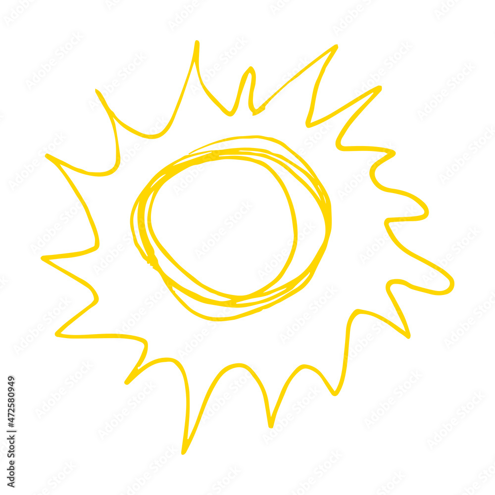 Icon in hand draw style. Children's creativity Icon in hand draw style. Children's creativity