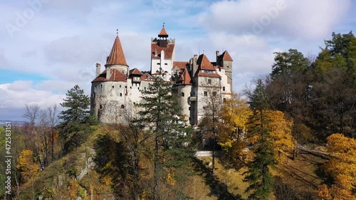 Brasov, Transylvania. Romania. The medieval Castle of Bran, known for the myth of Dracula.