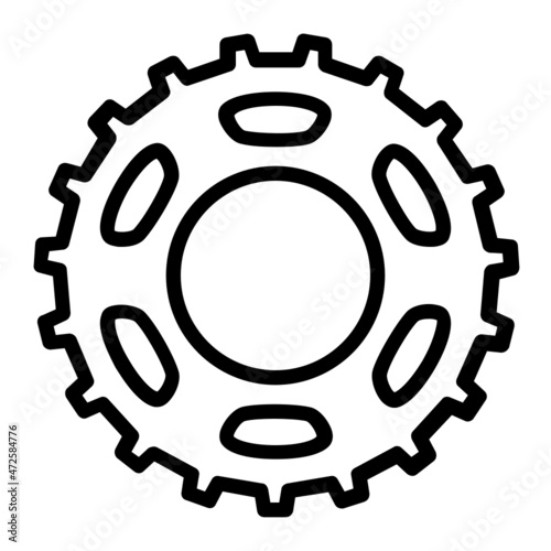 bike chainring Concept, Spare Parts Vector Icon Design,Cycling Sport Symbol, Bicycling Sign, Biking Equipment Stock Illustration
