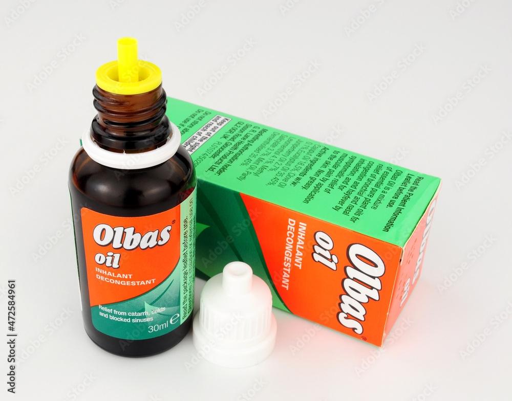 Olbas oil decongestant relief made from a special blend of soothing