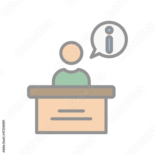Reception Filled light Vector Icon Design