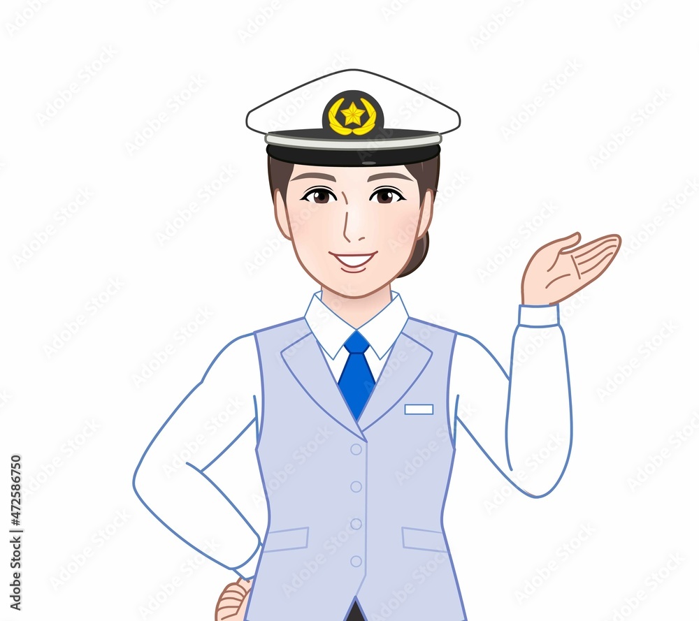 タクシー運転手の女性 タクシー運転手の女性