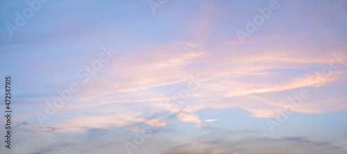 sunset sky background in soft pastel colors © SusaZoom