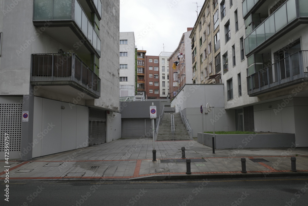 Urban environment in the city of Bilbao