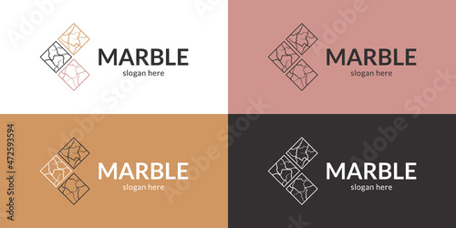 Elegant marble logo