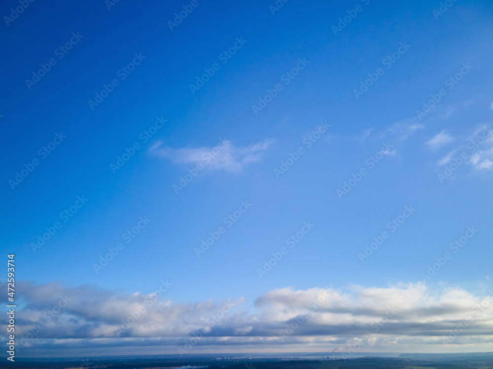 Beautiful blue sky with clouds background, Sky clouds and sun