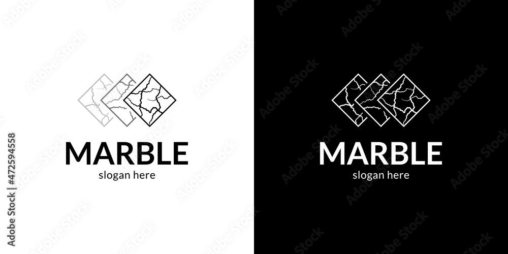 Vetor de Classic marble logo do Stock Adobe Stock