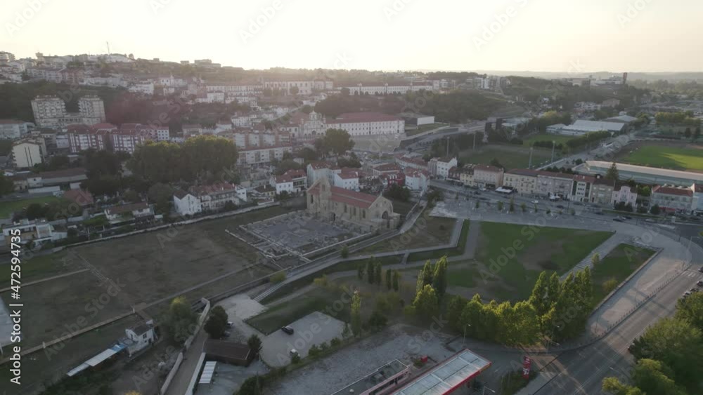 Santa Clara-a-Velha Monastery, Coimbra, Portugal. Aerial view Santa Clara-a-Velha Monastery, Coimbra, Portugal. Aerial view