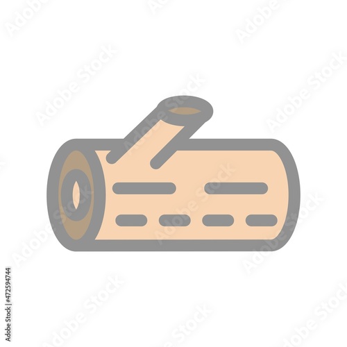 Wood Filled Light Vector Icon Design