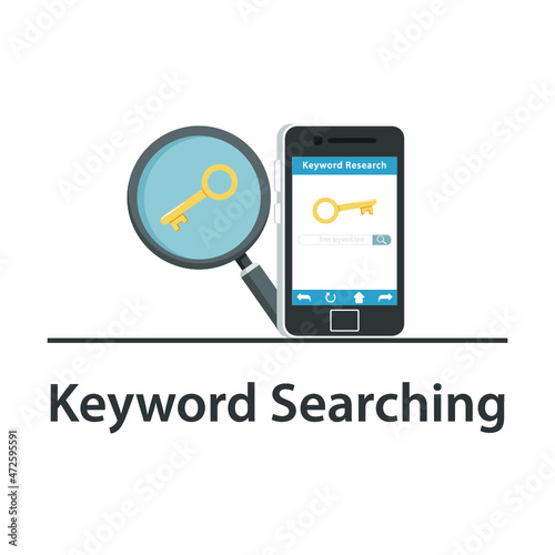 seo keyword searching in smartphone