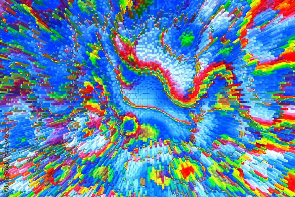 Abstract colorful mosaic background in the style of space and fantasy. Texture and pattern for design. Abstract colorful mosaic background in the style of space and fantasy. Texture and pattern for design.