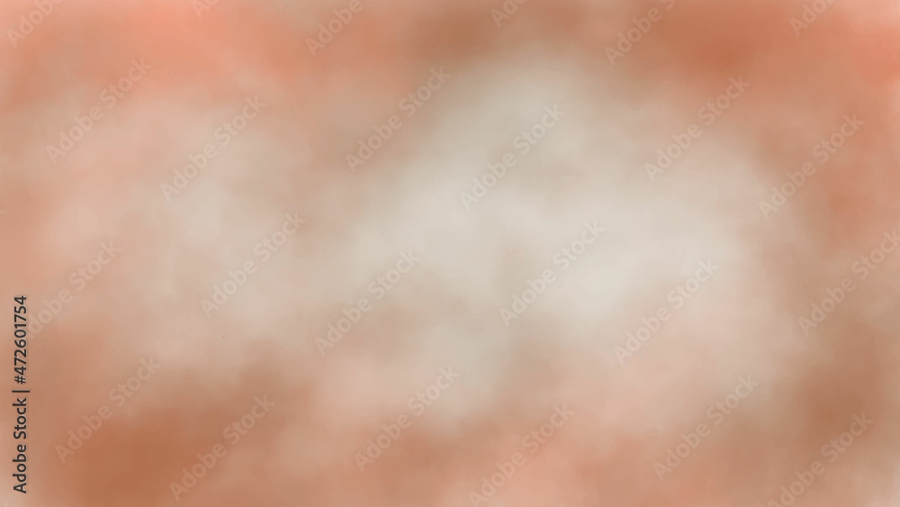 close up of a skin abstract white smoke on light orange color background. Fractal art background for creative design. Abstract fractal. Decoration for wallpaper desktop, poster, cover booklet, card. P - obrazy, fototapety, plakaty 