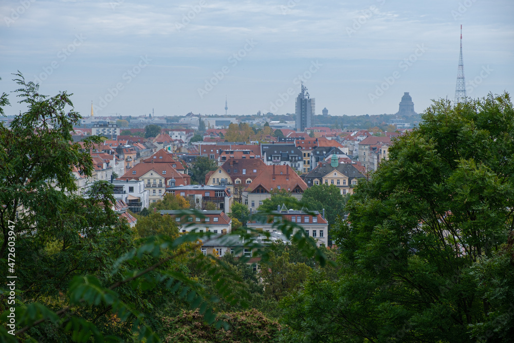 Leipzig von Oben Aussicht