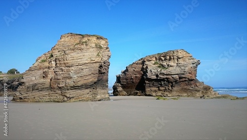 Rocks on the beach, sea
