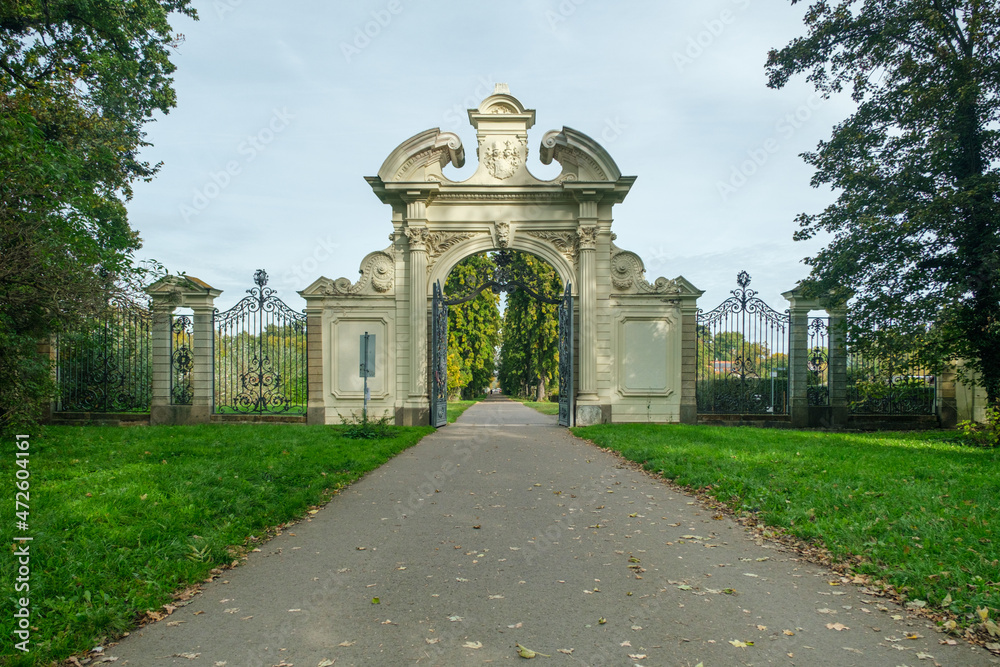 Obraz premium Leipzig Park Eingang