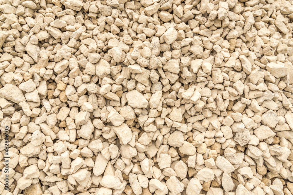 Crushed gravel as background or texture ,Background of granite gravel Crushed gravel as background or texture ,Background of granite gravel