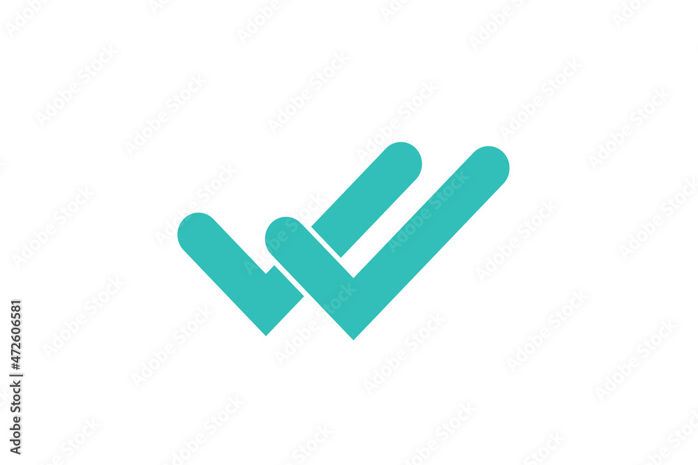 Valid Seal icon. Blue double tick. Flat done sticker icon isolated on circle on white background for website, application, printing, document, poster design, etc. vector EPS10 Valid Seal icon. Blue double tick. Flat done sticker icon isolated on circle on white background for website, application, printing, document, poster design, etc. vector EPS10
