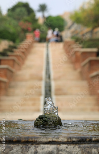 alcazaba almeria fuente jardines y escaleras 4M0A5416-as21 photo