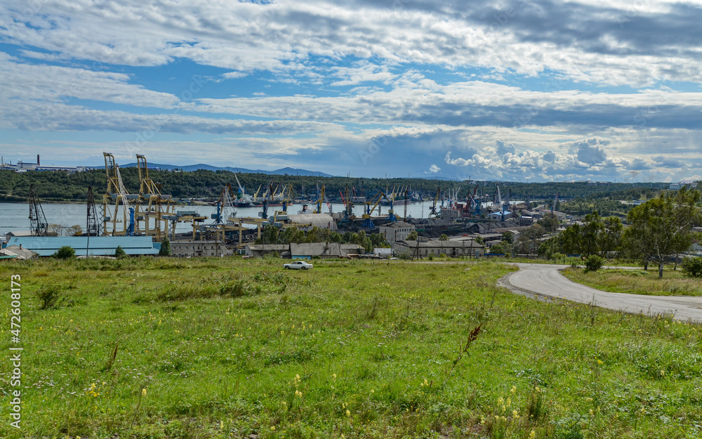 Vanino sea trade port in Khabarovsky krai, Russia Vanino sea trade port in Khabarovsky krai, Russia