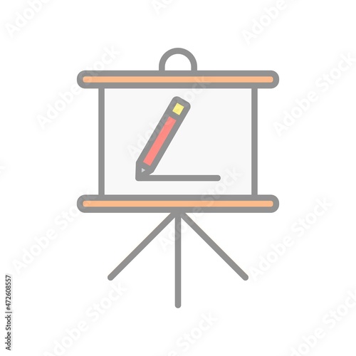 Flipchar Filled Light Vector Icon Design