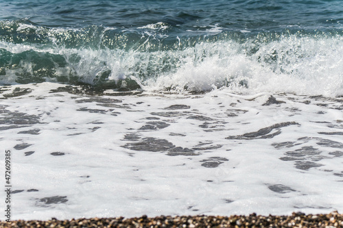 Fototapeta Naklejka Na Ścianę i Meble -  Beautiful sea view in the summer and the beach