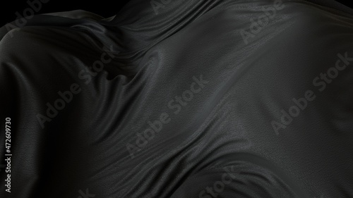 黒の質感のある布素材。かっこいいクールなデザインに。 © eleutheria