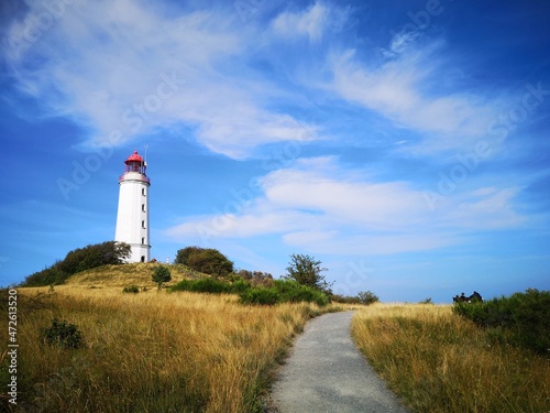 Sommer auf Insel Hiddensee  Leuchtturm Dornbusch   Ostsee
