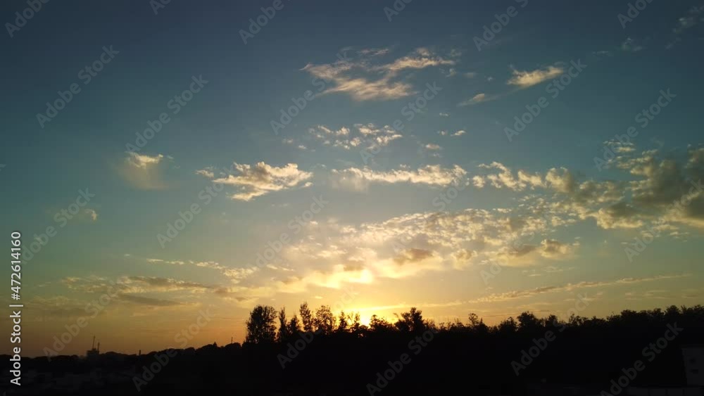 Sunrise and all its colors in a city in the summer of Brazil. Sunrise and all its colors in a city in the summer of Brazil.