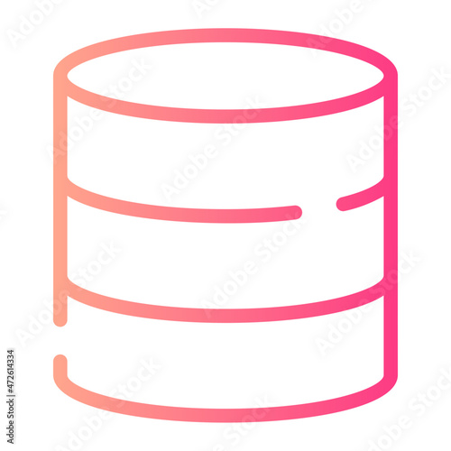 database gradient icon