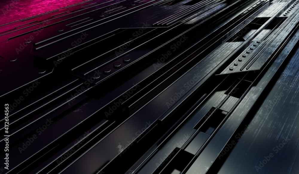 3d abstract technology background from metal parts. 3d rendering 3d abstract technology background from metal parts. 3d rendering