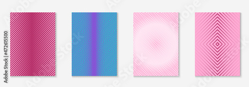Minimalist trendy cover with line geometric elements and shapes.