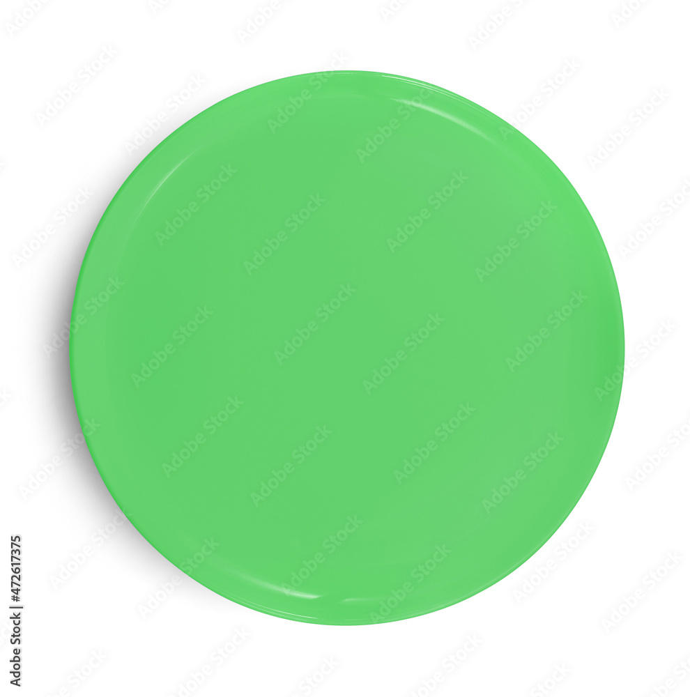 empty plate isolated on white background