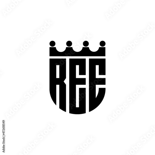 REE letter logo design with white background in illustrator, vector logo modern alphabet font overlap style. calligraphy designs for logo, Poster, Invitation, etc.	