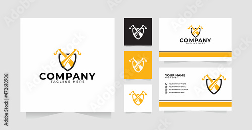 Towing car logo design inspiration and business card