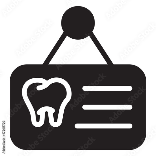 Signboard glyph icon